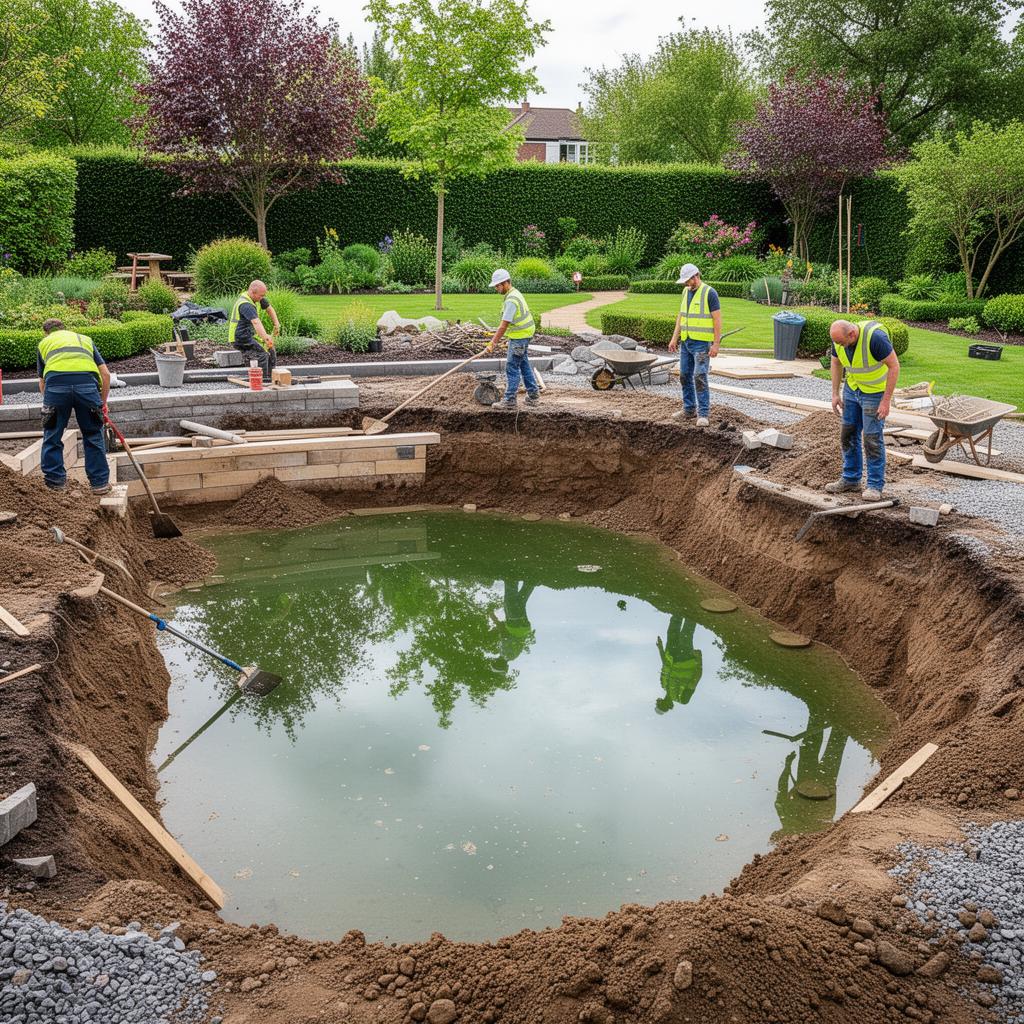 Декоративний ставок з рибою КОІ у Тернополі